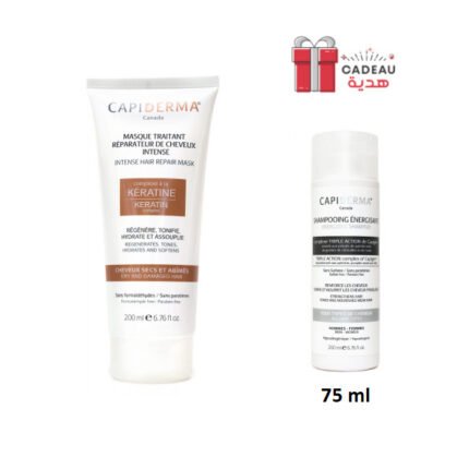 Capiderma masque traitant 200ml+Shampooing Energisant 75ml pack