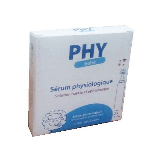 Phy serum physiologique bte 5*5ml